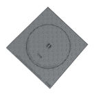 둥근 금속 맨홀 뚜껑 125KN B125 사각 구조 ICMQ 증명서 보행자